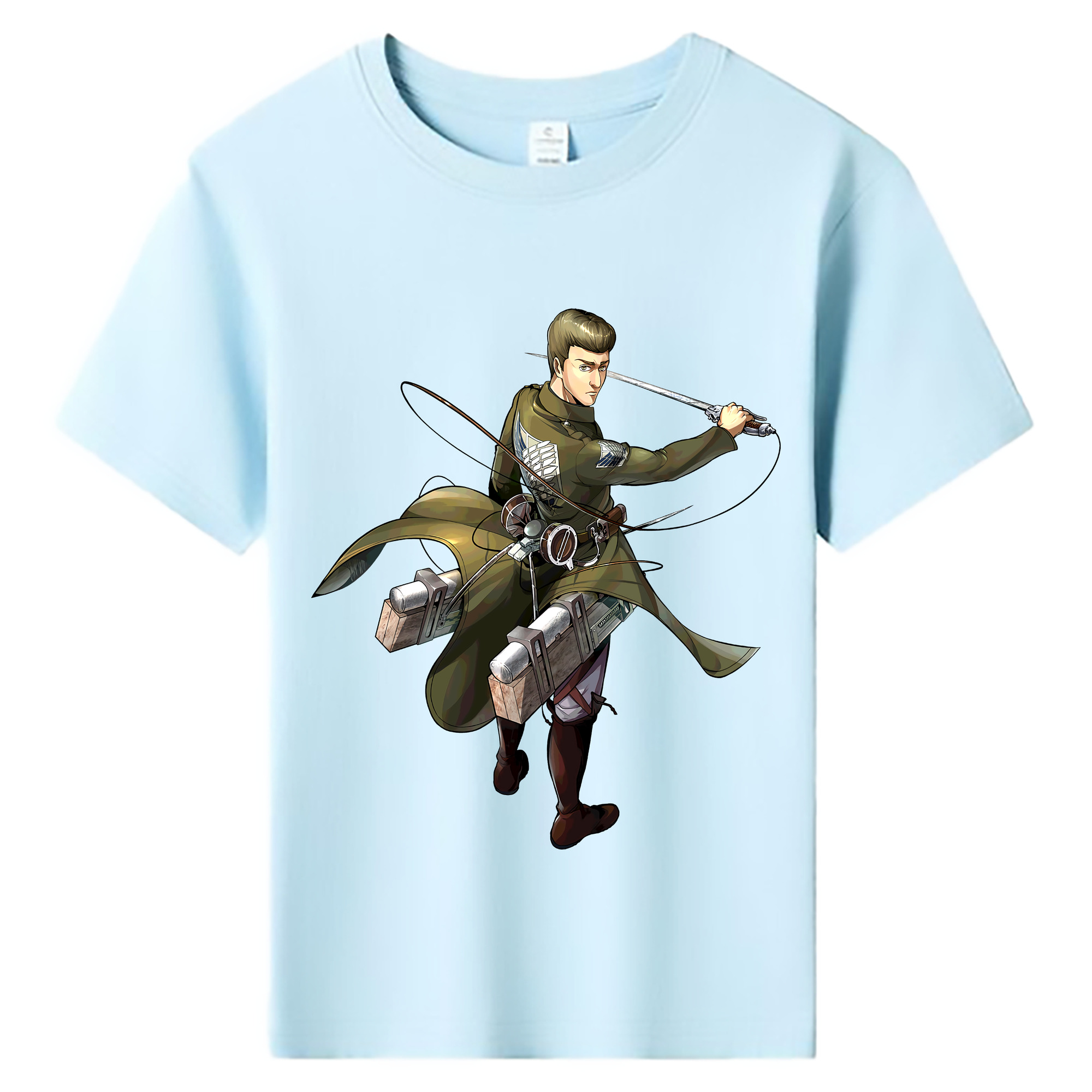 （画像用） 進撃の巨人 Attack on Titan 綿100％キッズTシャツ（フロントプリント）